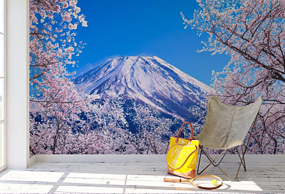 Fototapeta Zasnežená Hora Fuji 1380